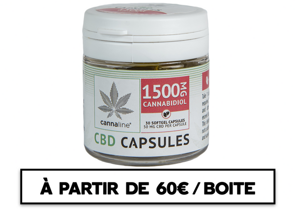 Gélules CBD -  50mg / Gélule - 1500MG